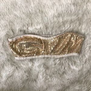 Gold sequins bandeau